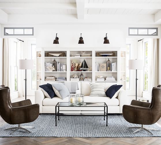 pottery barn living room chairs