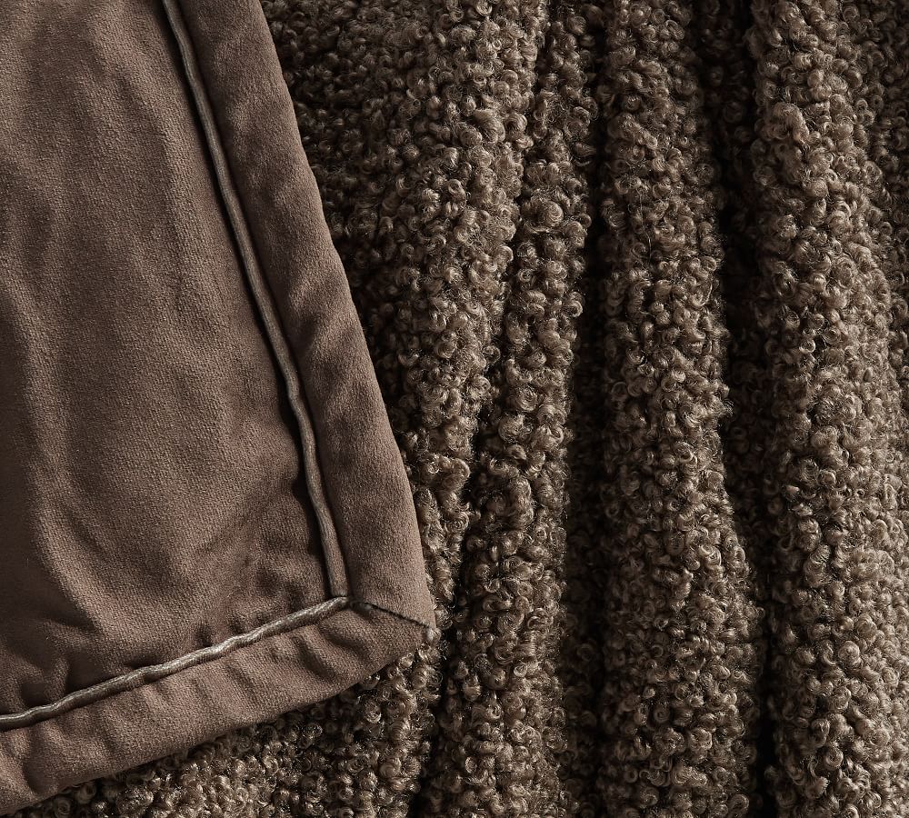 Cozy Teddy Faux Fur Throw Blanket | Pottery Barn