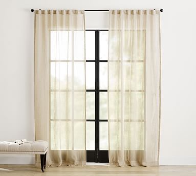 Custom Emery Linen Cordless Roman Blackout Shade Pottery Barn