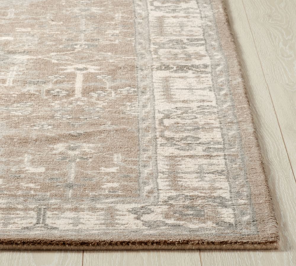 Neutral Multi Reeva Printed Rug Patterned Rugs Pottery Barn