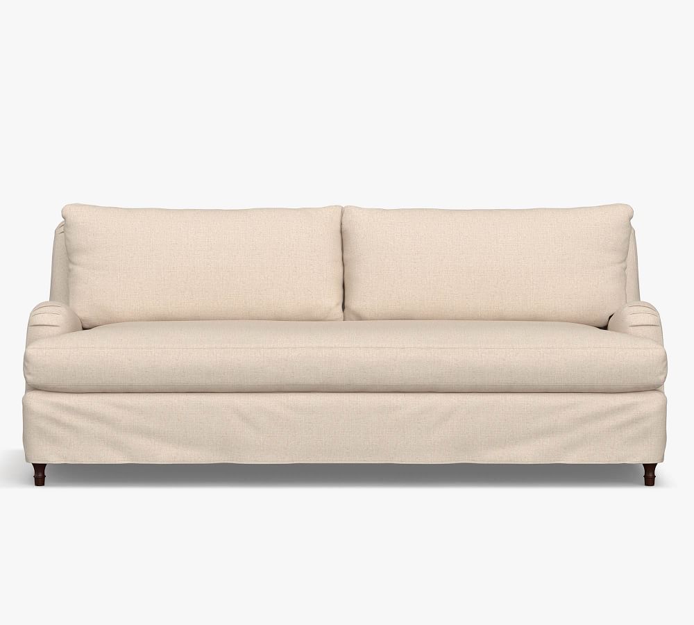 Carlisle Slipcovered Sofa 80" with Bench Cushion, Down Blend Wrapped