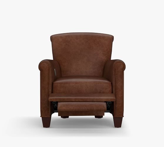 Irving Roll Arm Leather Armchair With, Leather By The Foot