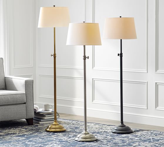 Chelsea Metal Adjustable Floor Lamp Pottery Barn Chelsea Metal Adjustable Floor Lamp, Pottery Barn Chelsea Floor Lamp With Tray
