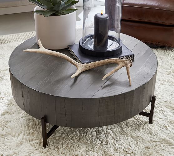 Fargo 40 Round Reclaimed Wood Coffee, 40 Inch Round Coffee Table