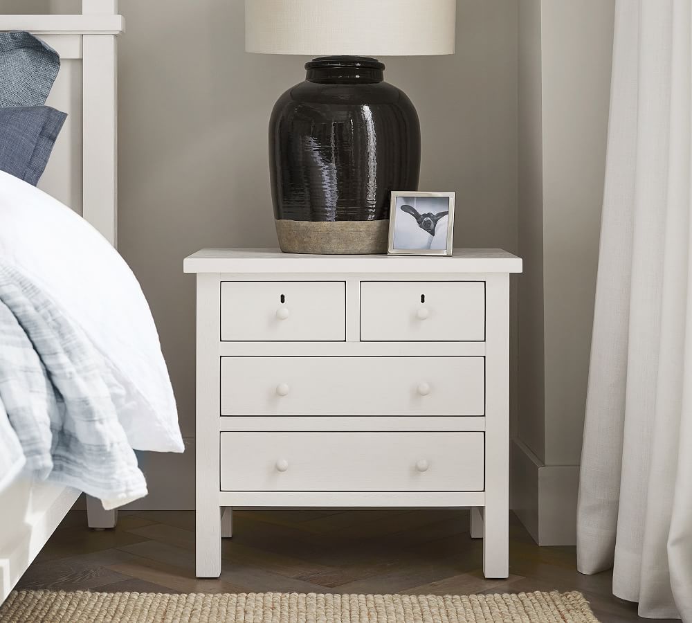 Farmhouse 28.5" 4Drawer Nightstand Pottery Barn