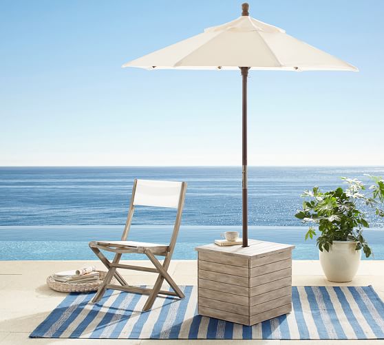 Outdoor Umbrella Holder Side Table, Can You Use An Umbrella Stand Without A Table