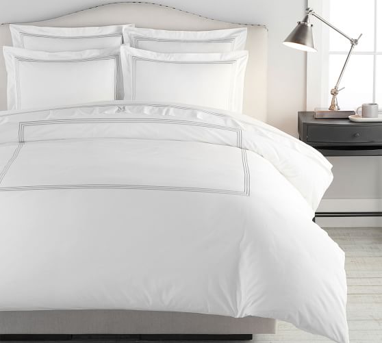 Grand Organic Percale Duvet Cover, Percale King Size Duvet Covers