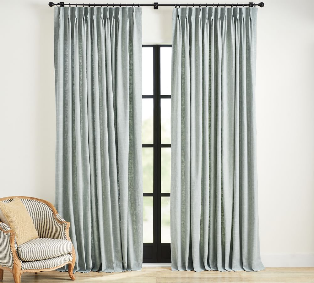 emery linen pinch pleat curtain