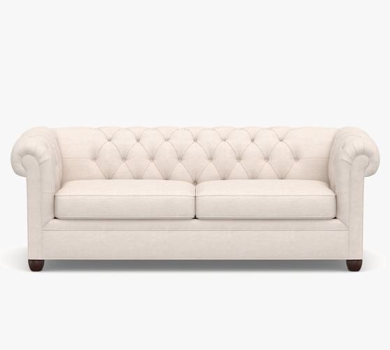 Chesterfield Roll Arm Upholstered, Gray Chesterfield Sleeper Sofa