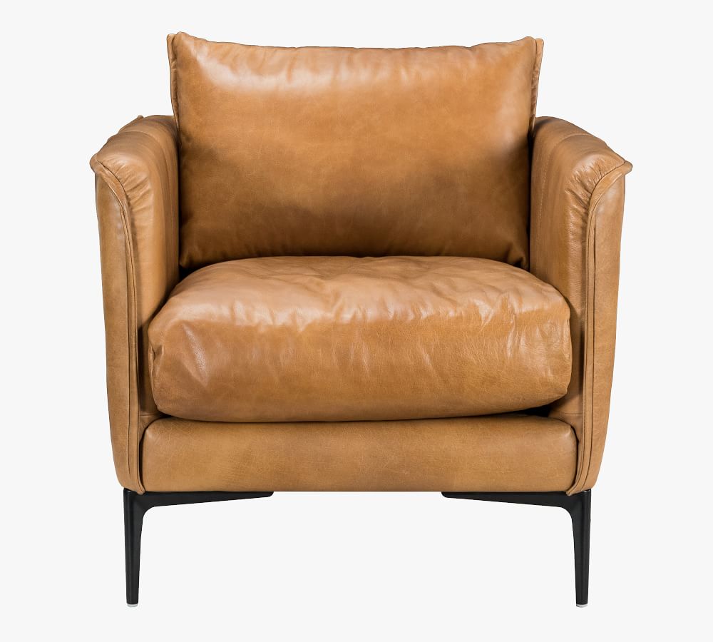 Waldorf Leather Armchair Pottery Barn