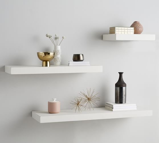 Brighton Floating Wood Shelves, How To Put Floating Shelves On Wall Without Drilling