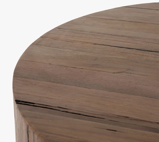 Fargo 40 Round Reclaimed Wood Coffee, Thick Round Wood Coffee Table