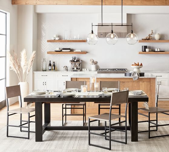 Reed Extending Dining Table Pottery Barn, How Do I Extend My Dining Room Table