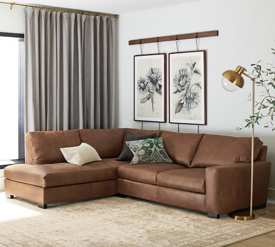 Turner Square Arm Leather Return Per, Are Pottery Barn Leather Sofas Good Quality