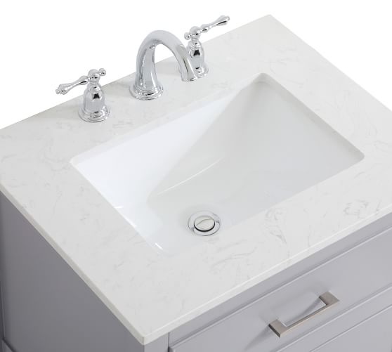 Single Sink Vanity Pottery Barn, What Size Vanity Top For 30 Inch