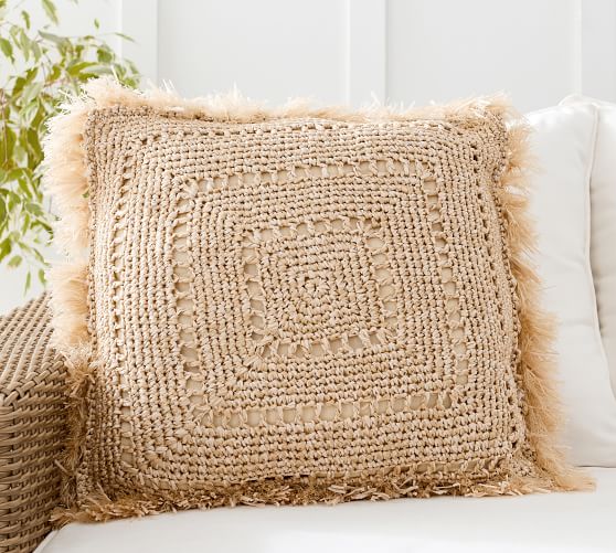 natural fiber throw pillows