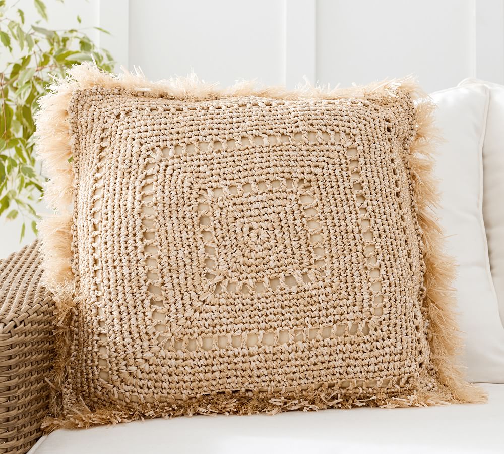outdoor pillows with fringe