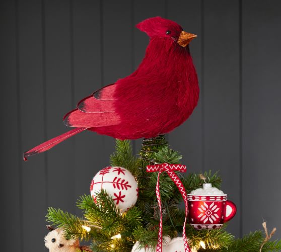 Cardinal Christmas Tree Topper Pottery Barn
