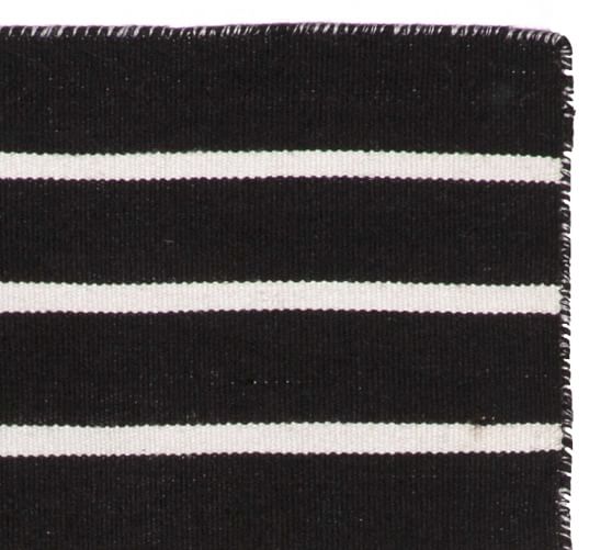 Angue Striped Indoor Outdoor Rug Navy, Indoor Outdoor Black And White Striped Rug