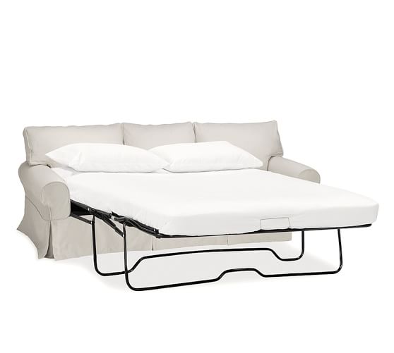 Pb Basic Slipcovered Sleeper Sofa With Memory Foam Mattress Pottery Barn Pb Basic Slipcovered Sleeper Sofa With, Sofa Sleeper Slipcover