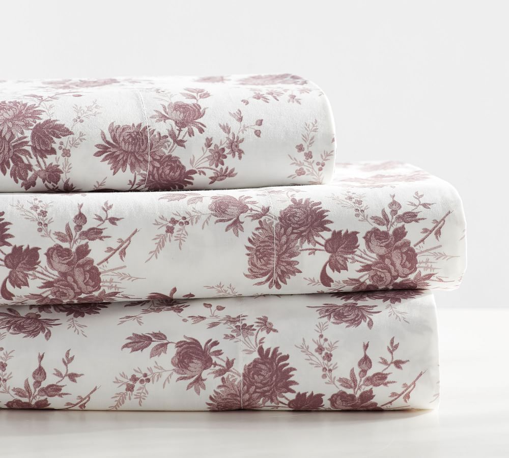 Elisabetta Floral Organic Cotton Pillowcases Set of 2 Pottery Barn