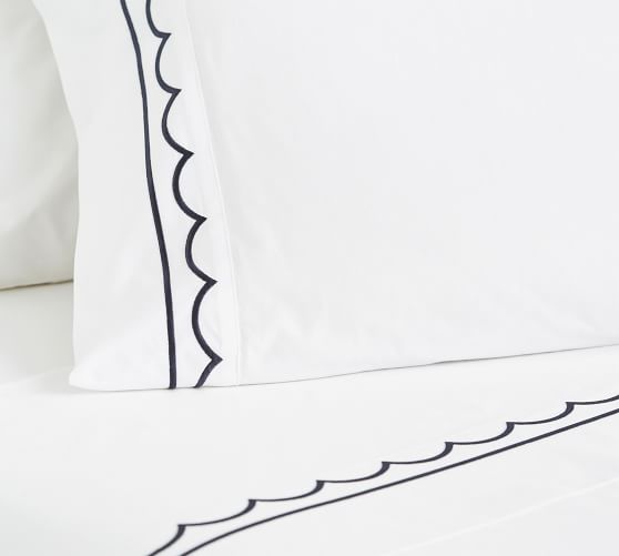 scalloped pillow cases