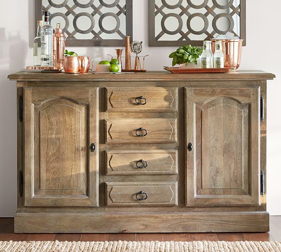Linden Buffet Table Pottery Barn, Pottery Barn Dining Room Hutch