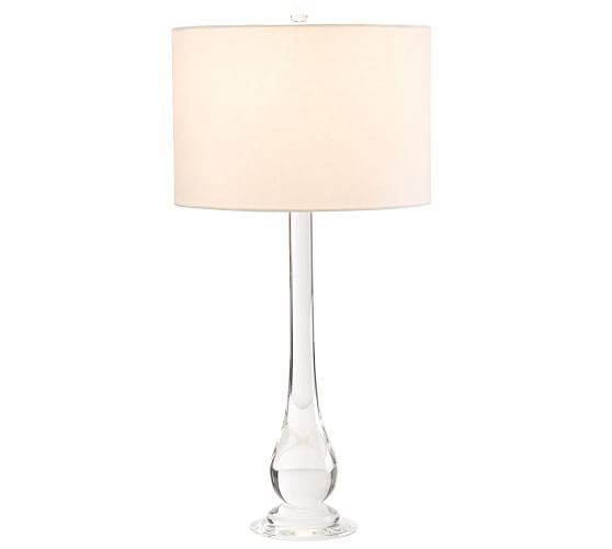 Getty Glass Table Lamp Pottery Barn, Williams Trumpet Table Lamp
