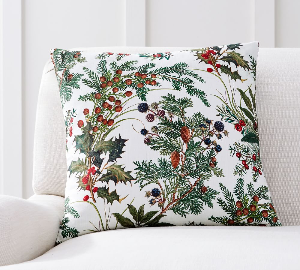 botanical print pillows