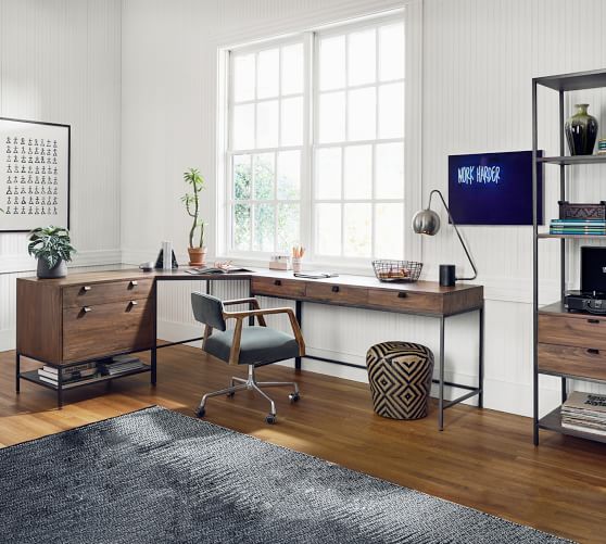 Build Your Own Graham Modular Office Collection Pottery Barn Build Your Own Graham Modular Office, Pottery Barn Office Furniture