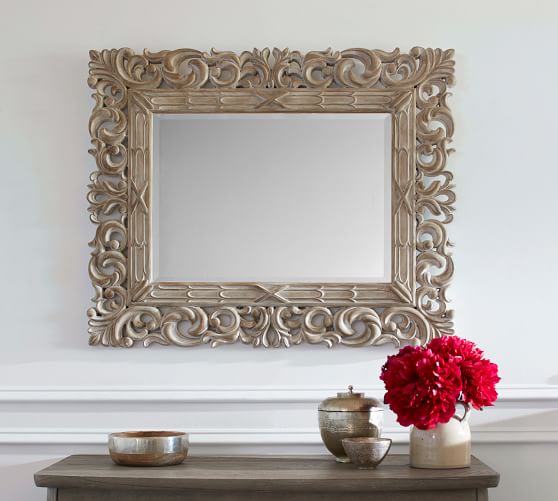 Savannah Carved Wood Mirror Pottery Barn Savannah Carved Wood Mirror Pottery Barn, Pottery Barn Carved Wood Floor Mirror