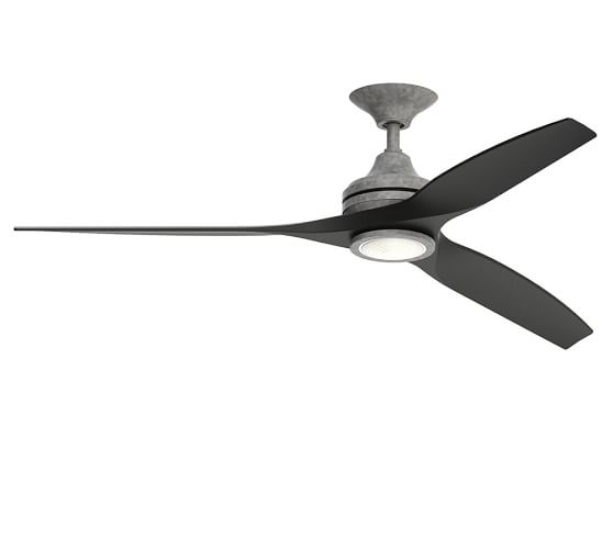 60 Spitfire Indoor Outdoor Ceiling Fan, Galvanized Outdoor Ceiling Fan