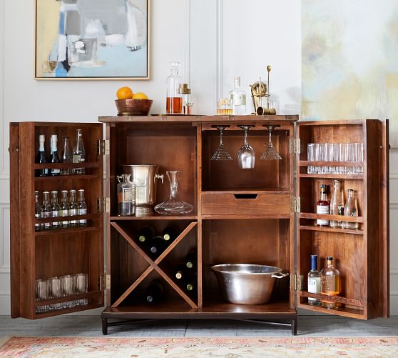Timor Bar Cabinet Furniture, Liquor And Wine Cabinet
