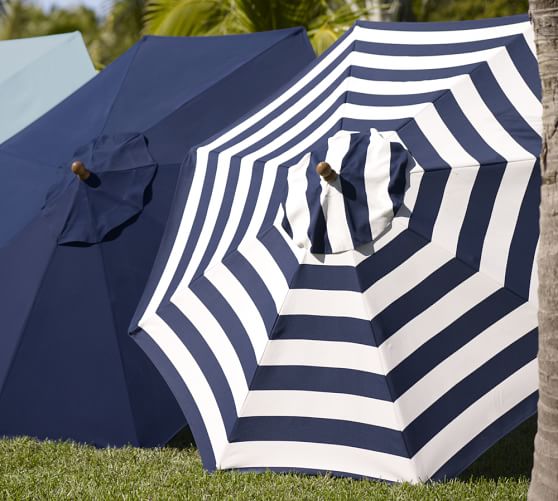 Replacement Market Umbrella Canopy Outdoor Umbrellas Pottery Barn - Can You Replace Patio Umbrella Canopy
