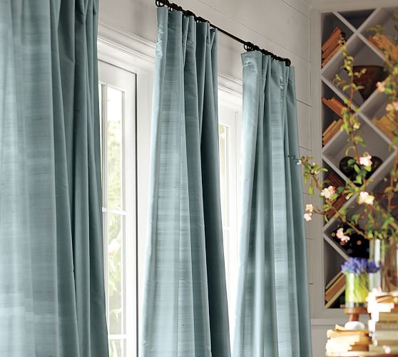 Dupioni Silk Curtain Pottery Barn Dupioni Silk Curtain Pottery Barn, Silk Dupioni Curtains Pottery Barn