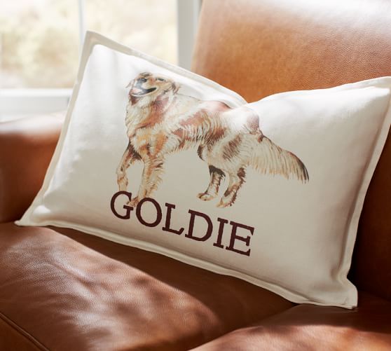pottery barn dog pillow