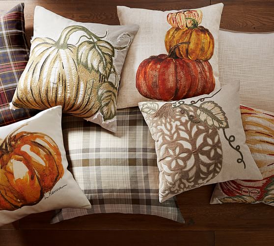 fall outside pillows