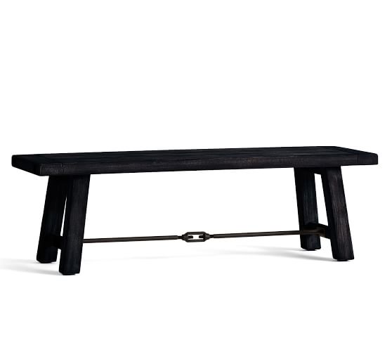 Benchwright Dining Bench Pottery Barn, Outdoor Black Bench