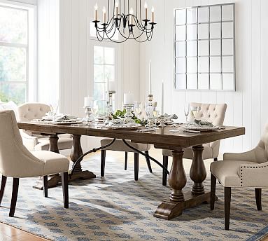 Lorraine Extending Dining Table, Pottery Barn Dining Room