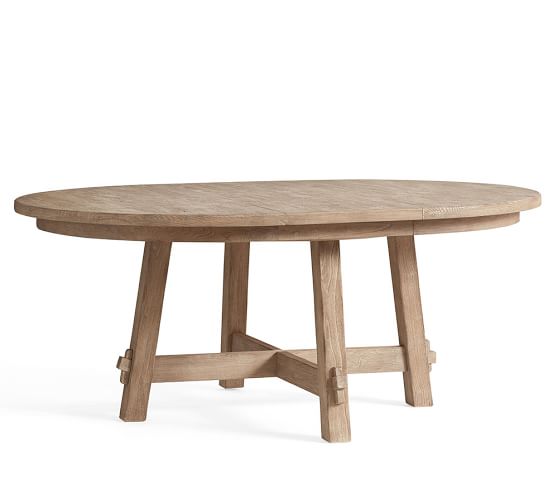 Toscana Round Extending Dining Table, Extending Round Tables