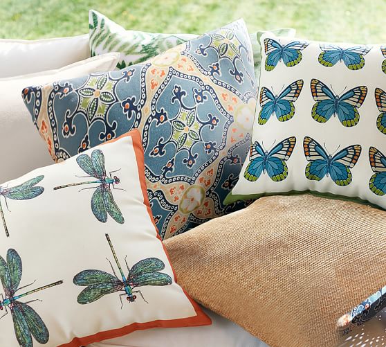 outdoor butterfly pillows