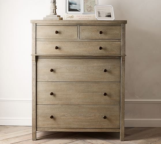 Toulouse 6 Drawer Tall Dresser, Tall Dresser With Shelves