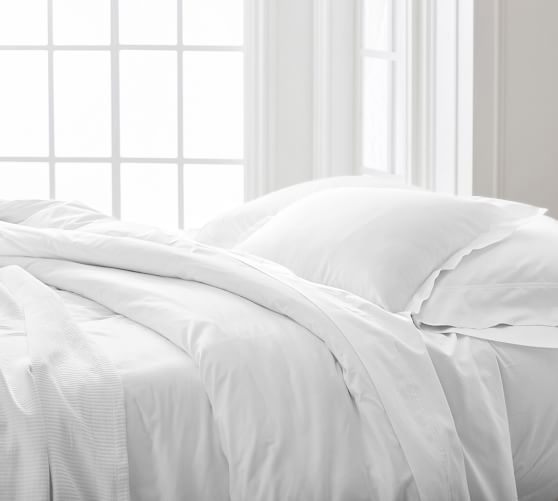 Details about / Pottery Barn Design Crew Basics Solid White Tablecloth NEW Cotton Linen Blend