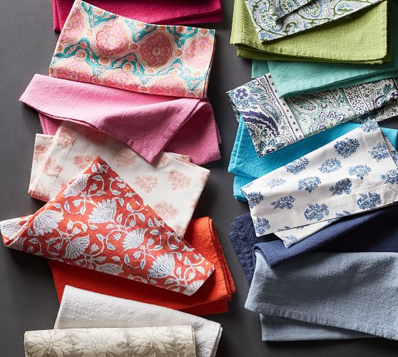 Home Use Personal Use Custom Order Napkins Hand Block Print Napkins Block Print Napkins Cotton Napkins For Dinning Table