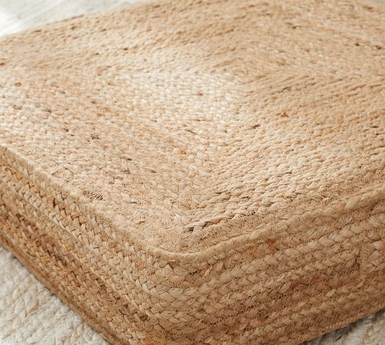 jute floor pillow
