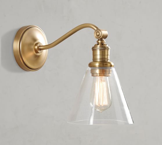 gold arm sconce