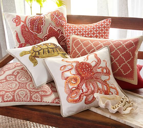pottery barn throw pillows