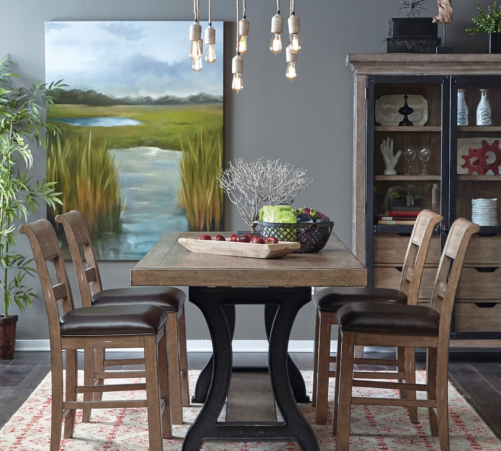 Lucy Bar Height Dining Table Pottery Barn, How Tall Is A Counter Height Dining Table