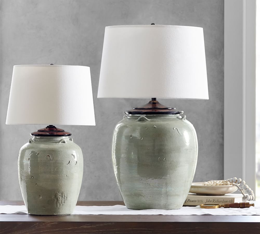 pottery barn mini lamp