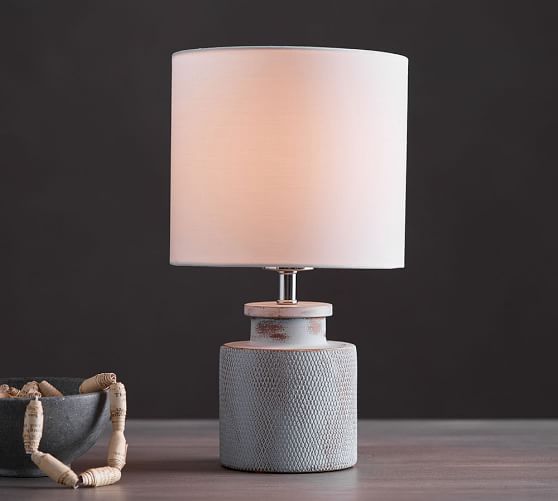 pottery barn mini lamp